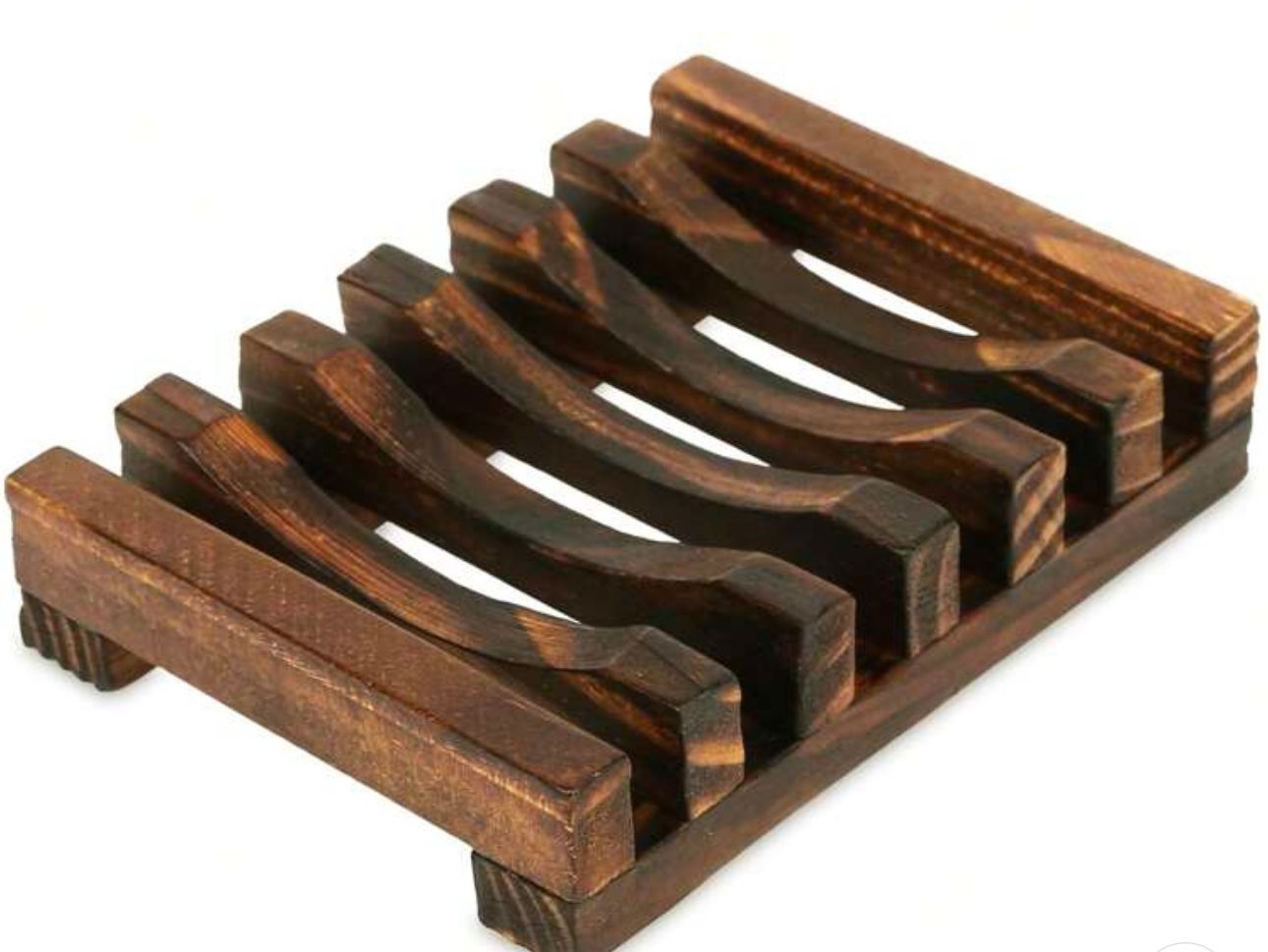 Jabonera de madera artesanal